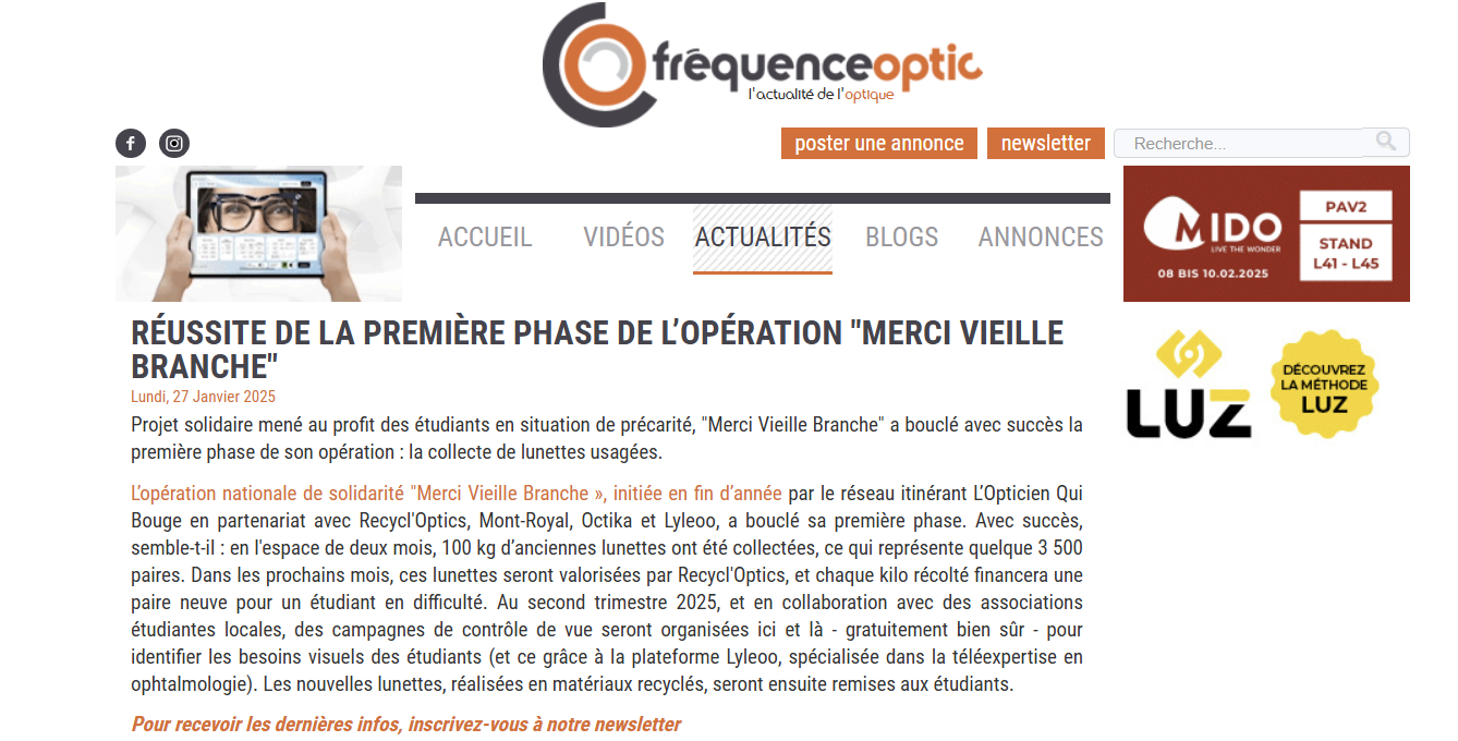 Fréquence Optic : Réussite de la première phase de l’opération 